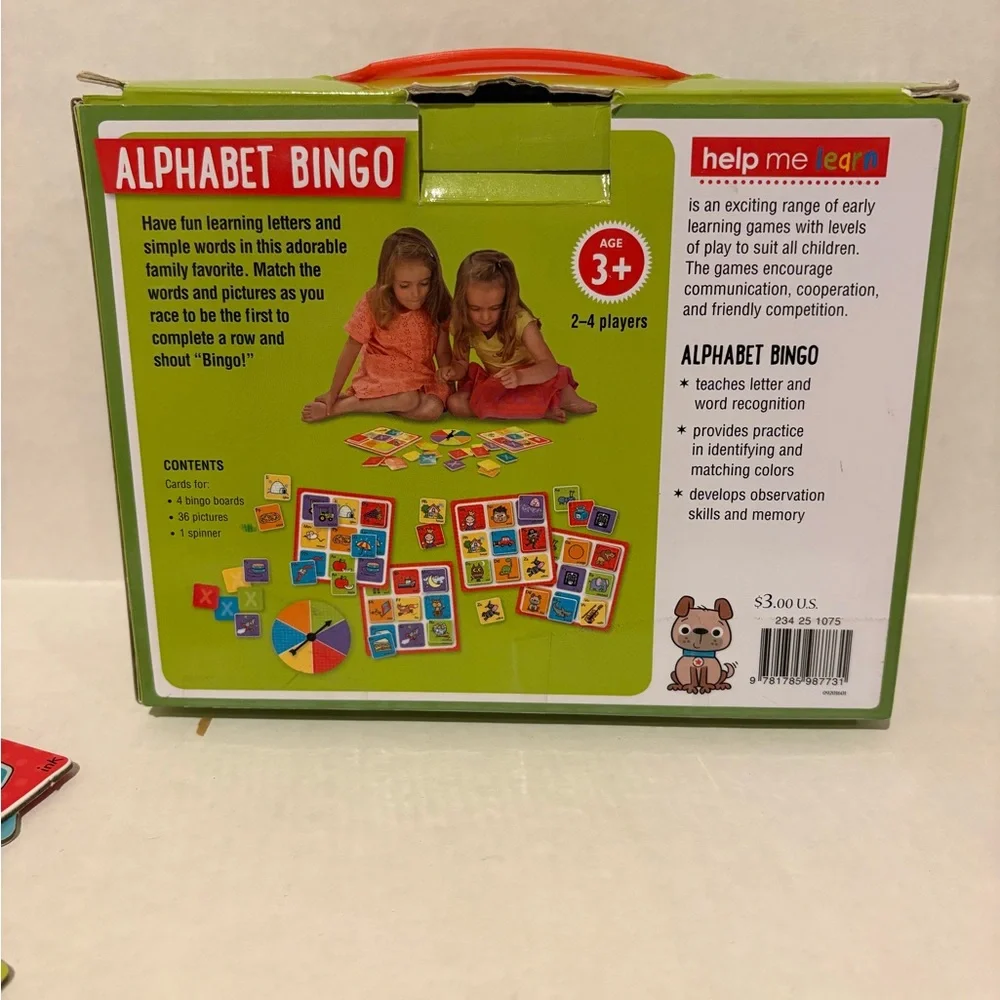 Alphabet Bingo Game - Green